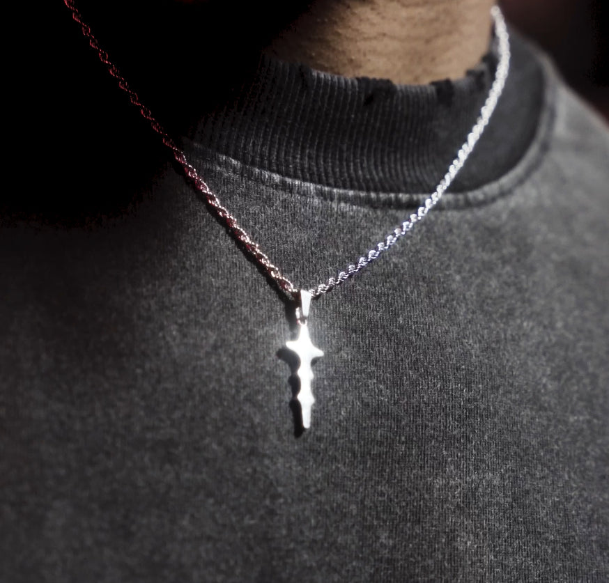 Saintless Cross Pendant Necklace