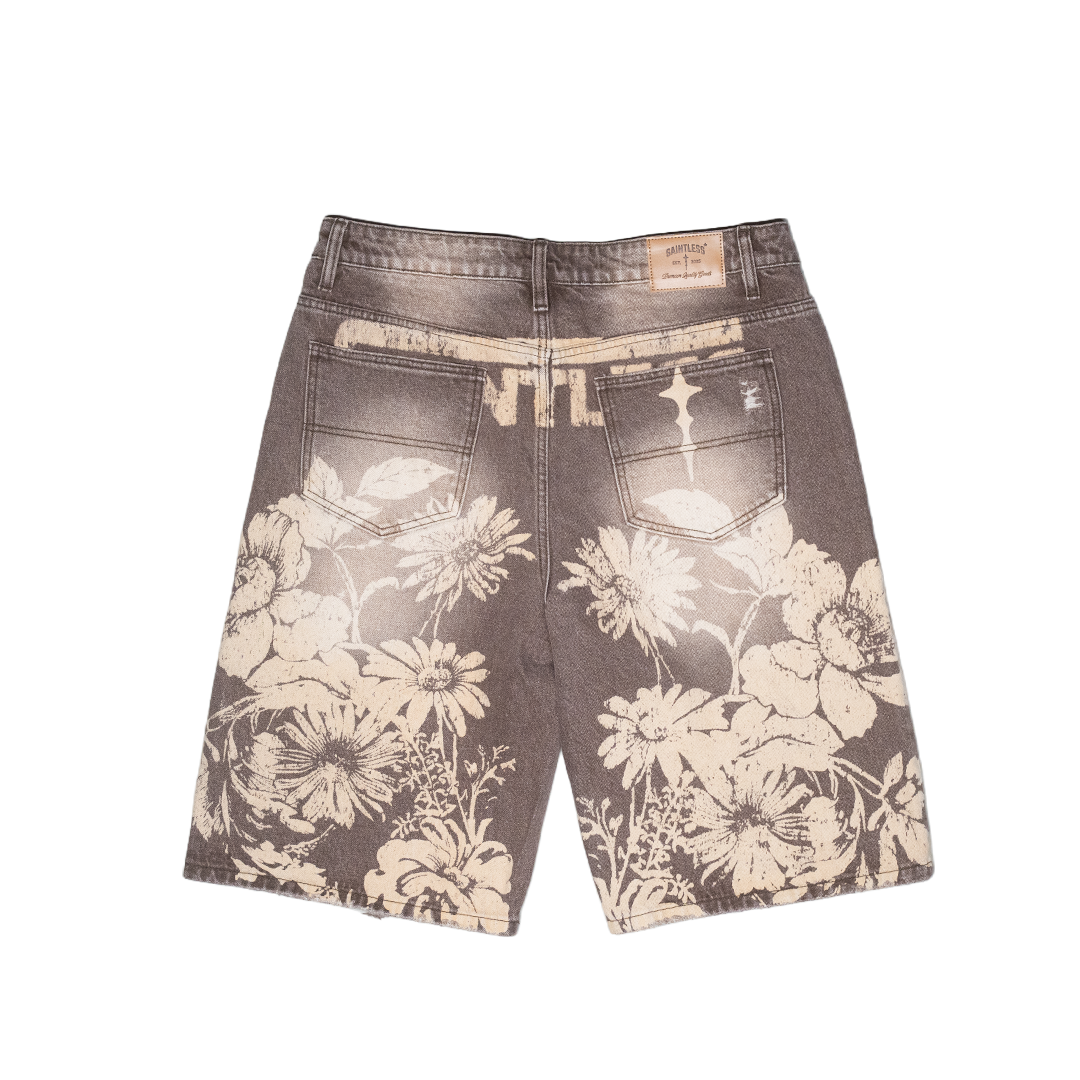 Brown Saintless Patch Jorts