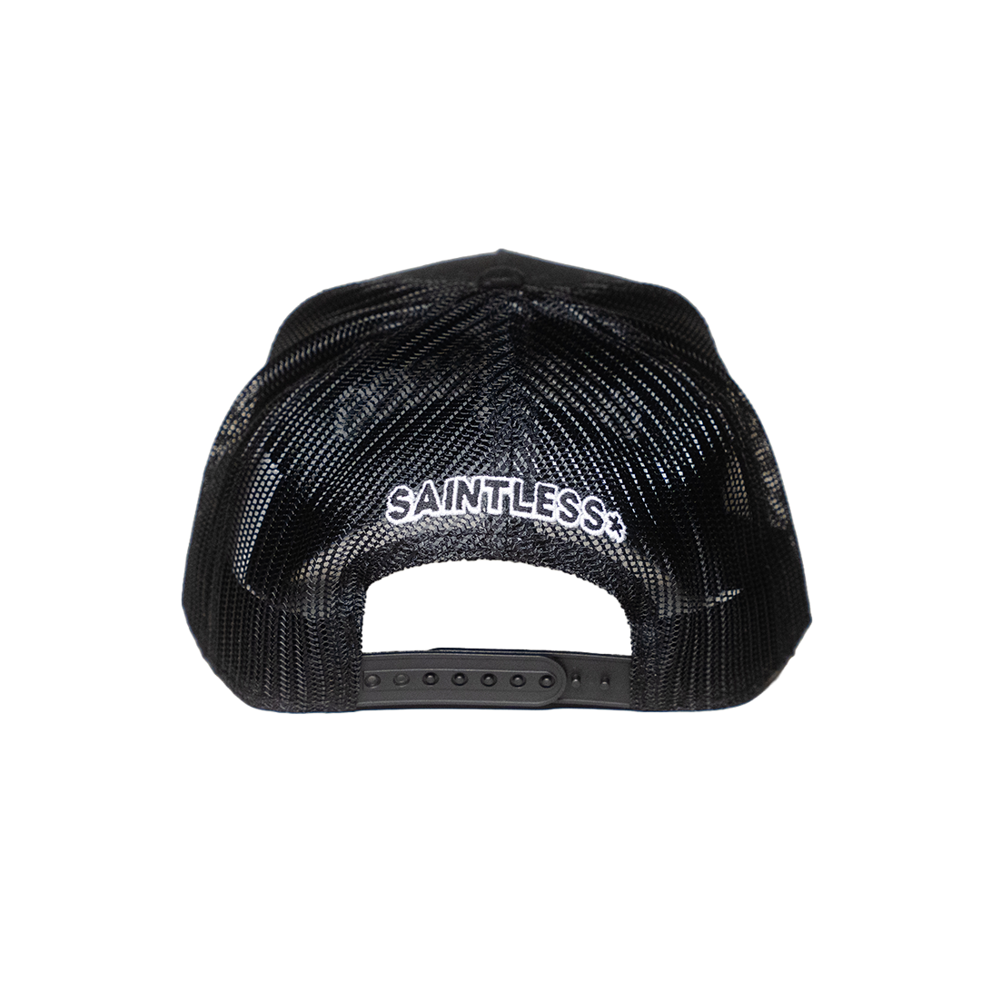 Saintless Trucker Hat BLACK