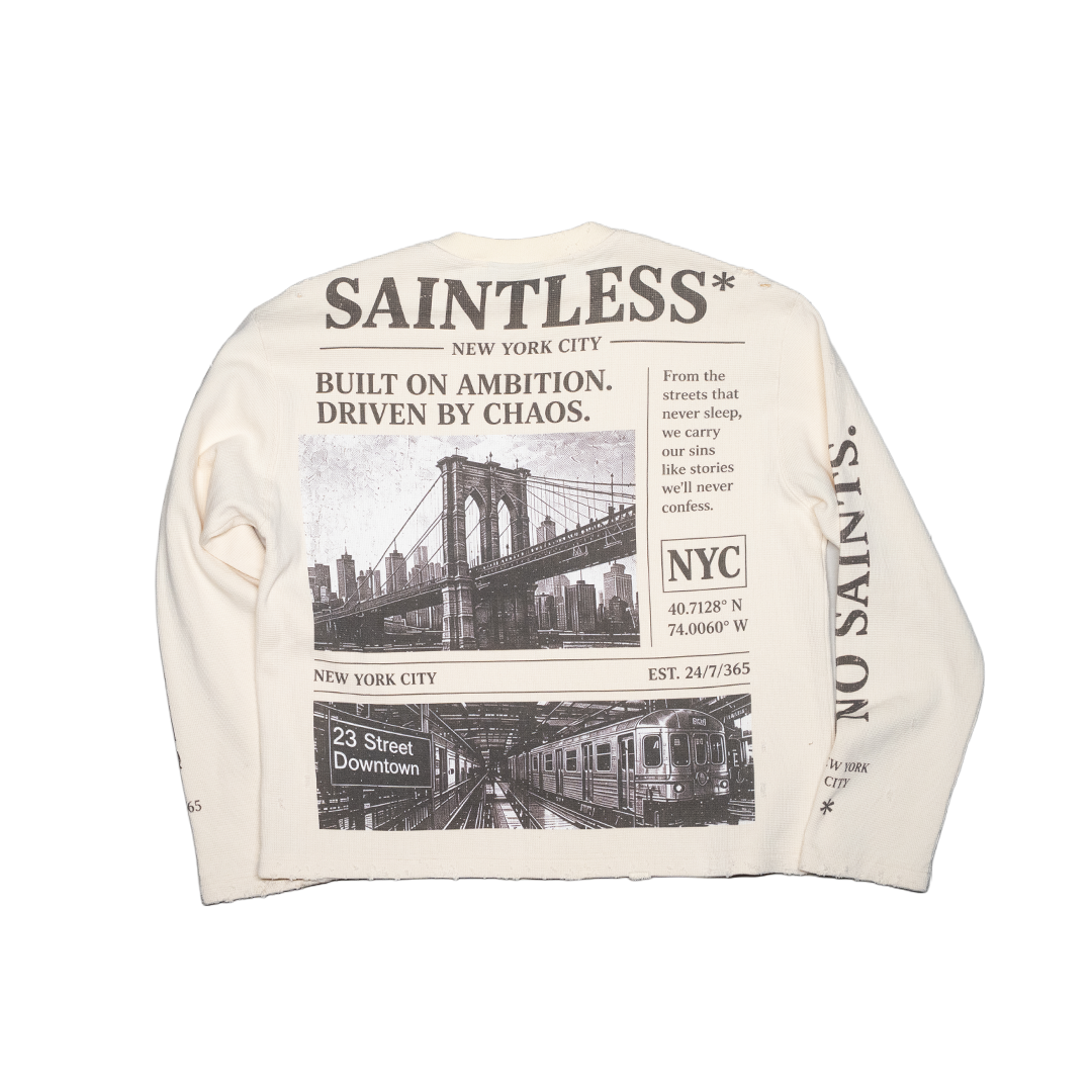 NYC Newspaper Thermal Longsleeve